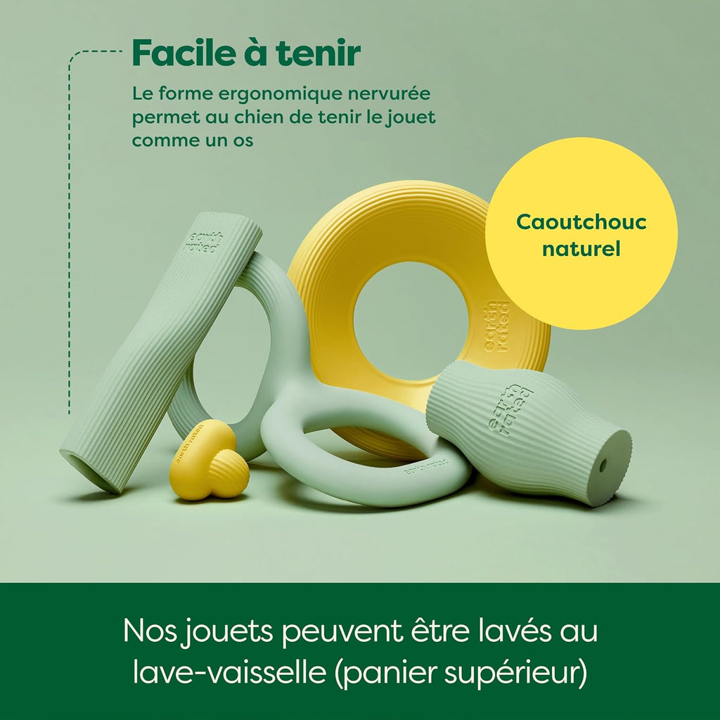 EARTH RATED Jouet d'enrichissement pour chiens adultes et chiots - Vert - Taille S
