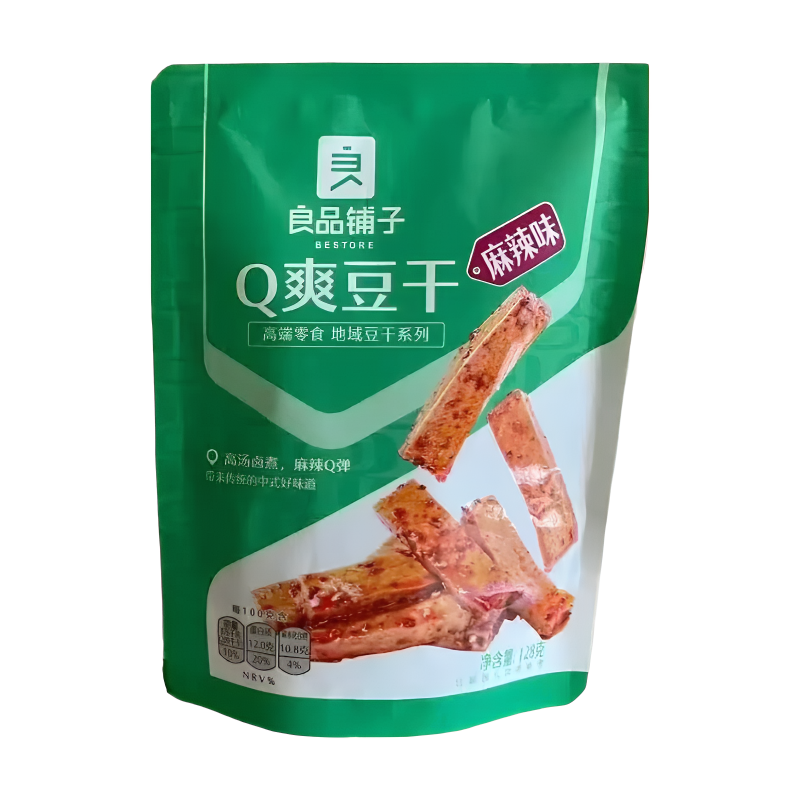 Bestore Snack au tofu moelleux Saveur mala 128 g (Contient 7 sachets)