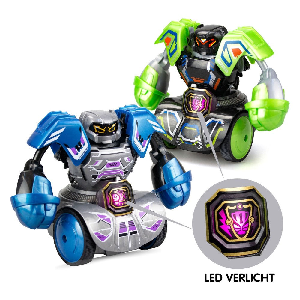 YCOO - Robot Kombat Tornado - Pack de 2 robots télécommandés - Effets sonores et lumineux - 20 cm
