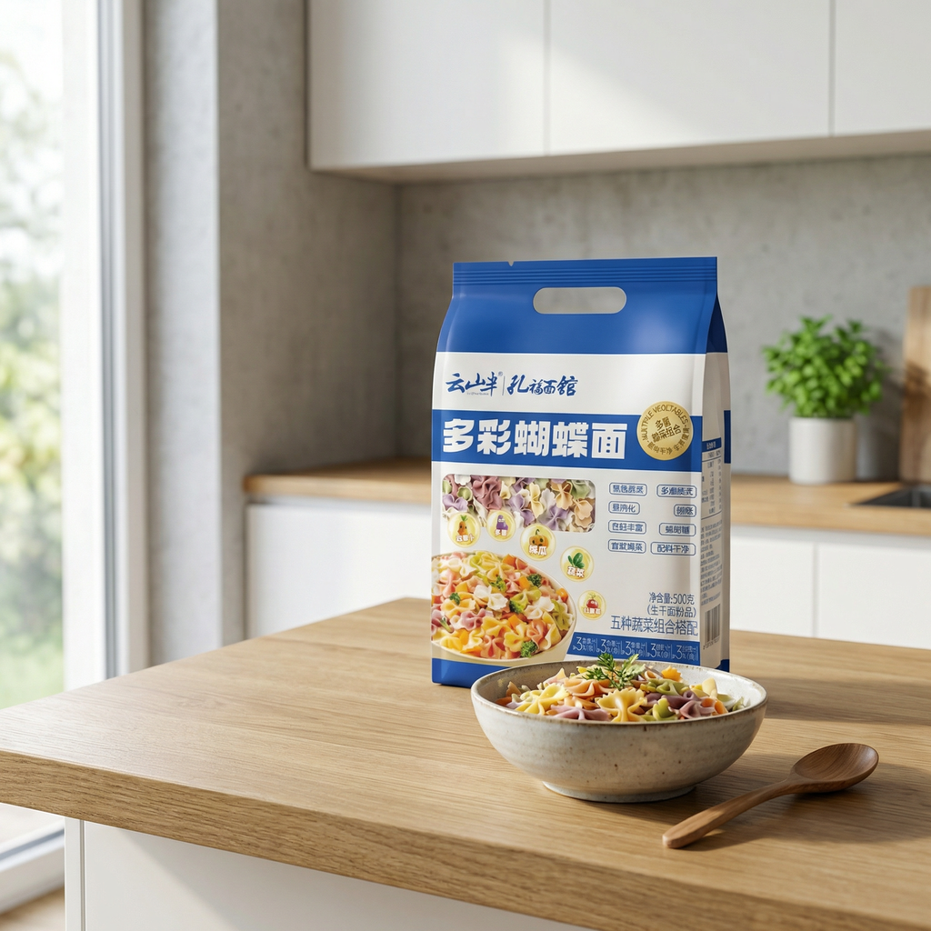 YUN SHAN BAN Nouilles séchées de légumes colorées - 500g