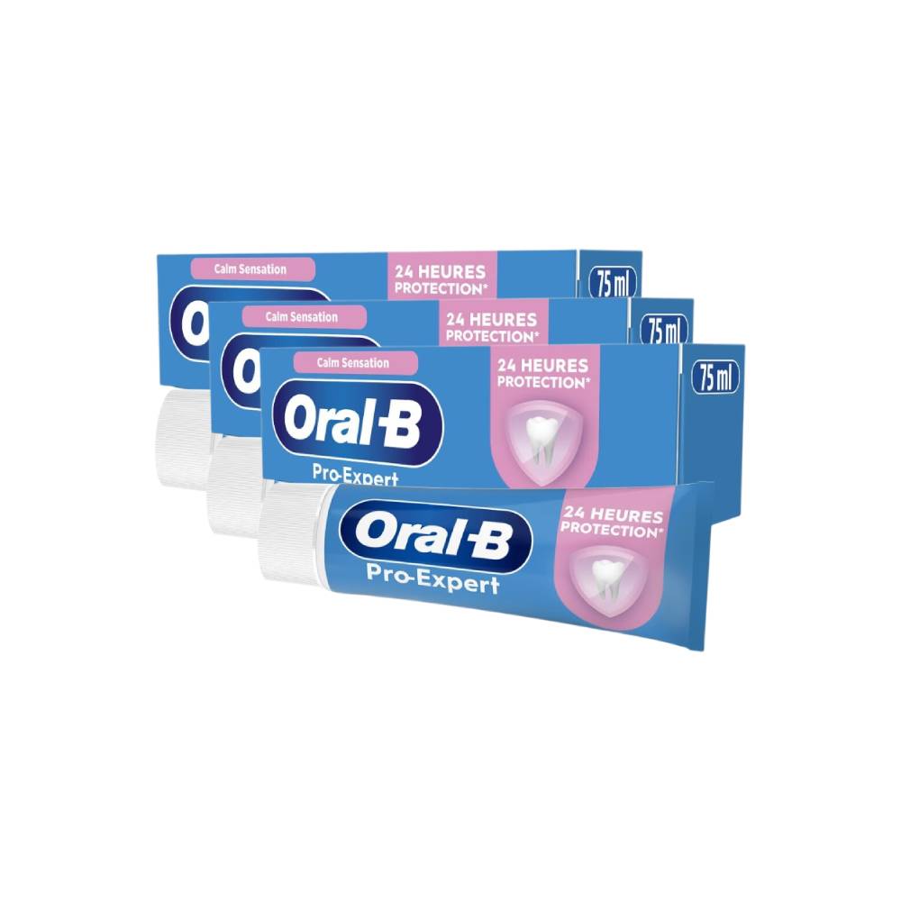 Oral-B Pro Expert Dentifrice pour Dents Sensibles 75 ml - Lot de 3 (3 x 75 ml = 3 tubes)