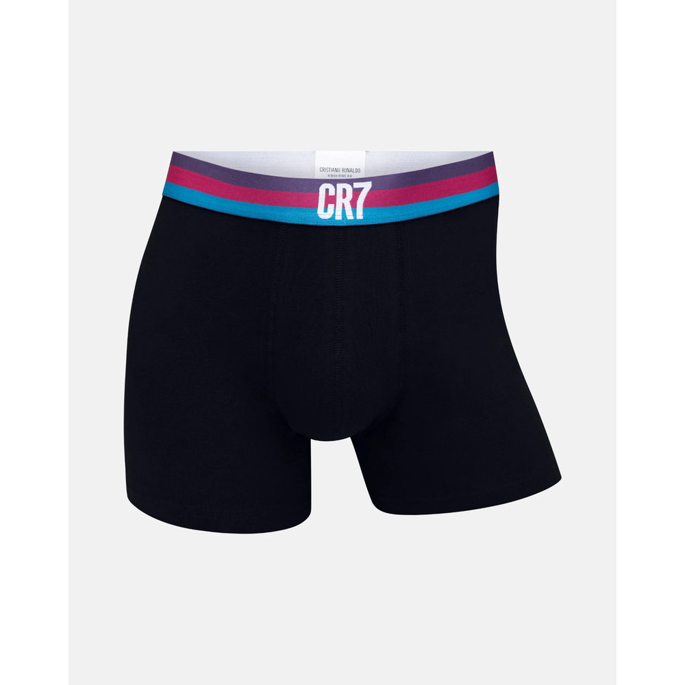 CR7 Lot de 6 boxers courts Noir/Bleu marine/Gris