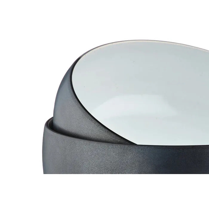 BJÖRN GOURMET Lot de 2 saladiers onyx - Ø 25 cm et Ø 29,5 cm