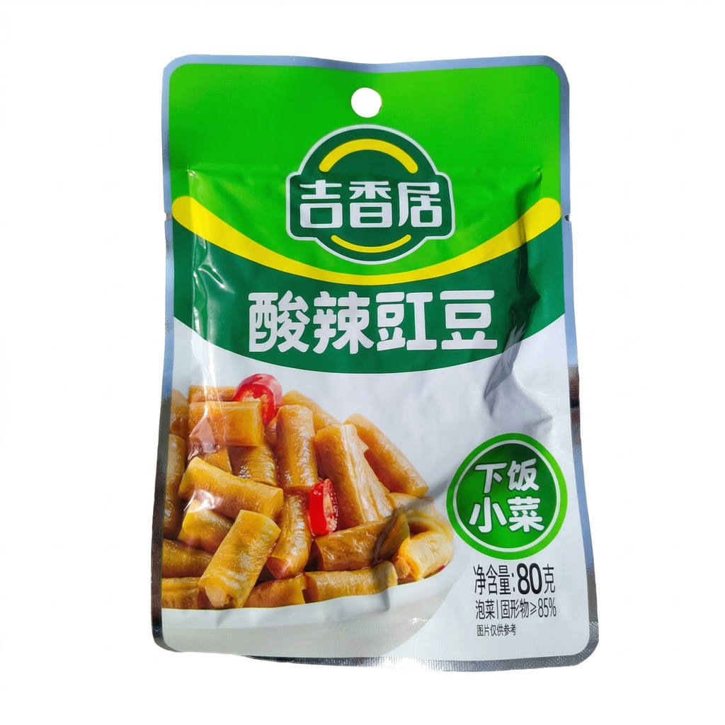Ji Xiang Ju - Haricots longs aigres et piquants 80g*5