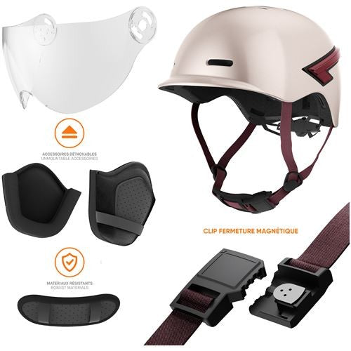 CASR LED GLOW Casque avec LED intégrées taille L - Rose