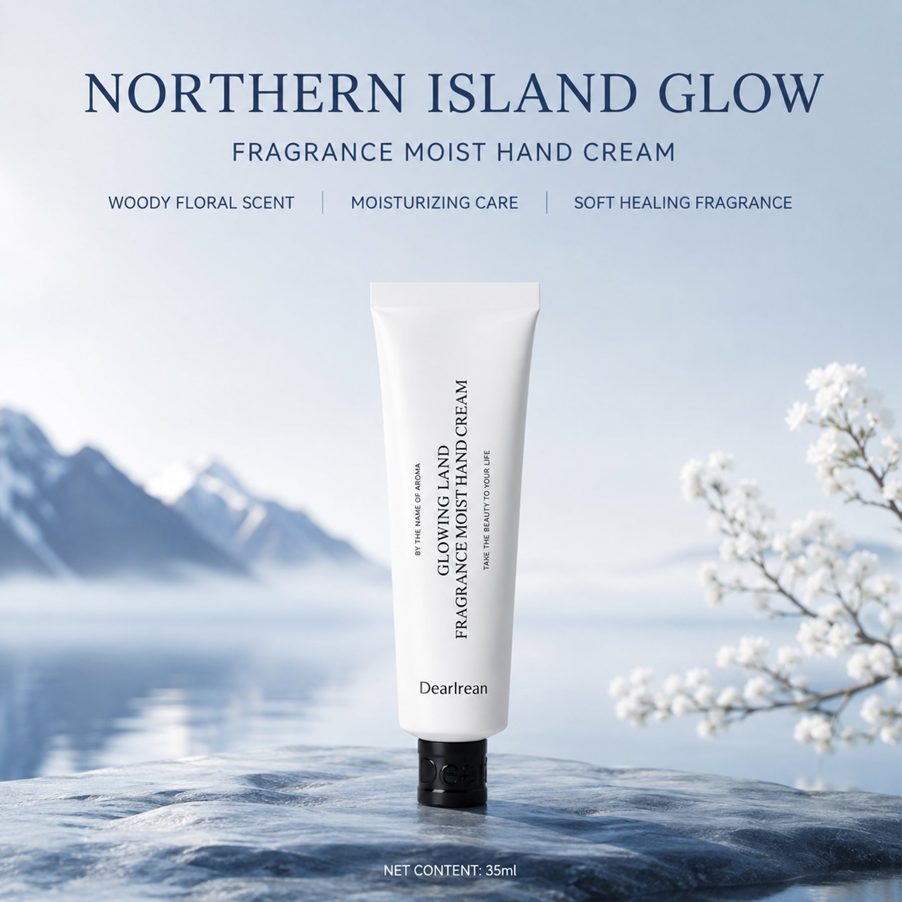 Dear Irean Crème Mains Nourrissante Éclat Île du Nord 35 ml