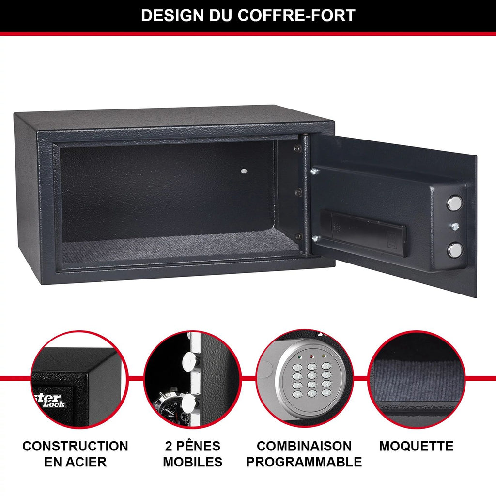 MASTER LOCK Security Safe - X075ML - Laptop Safe, Jewelry Safe and More
