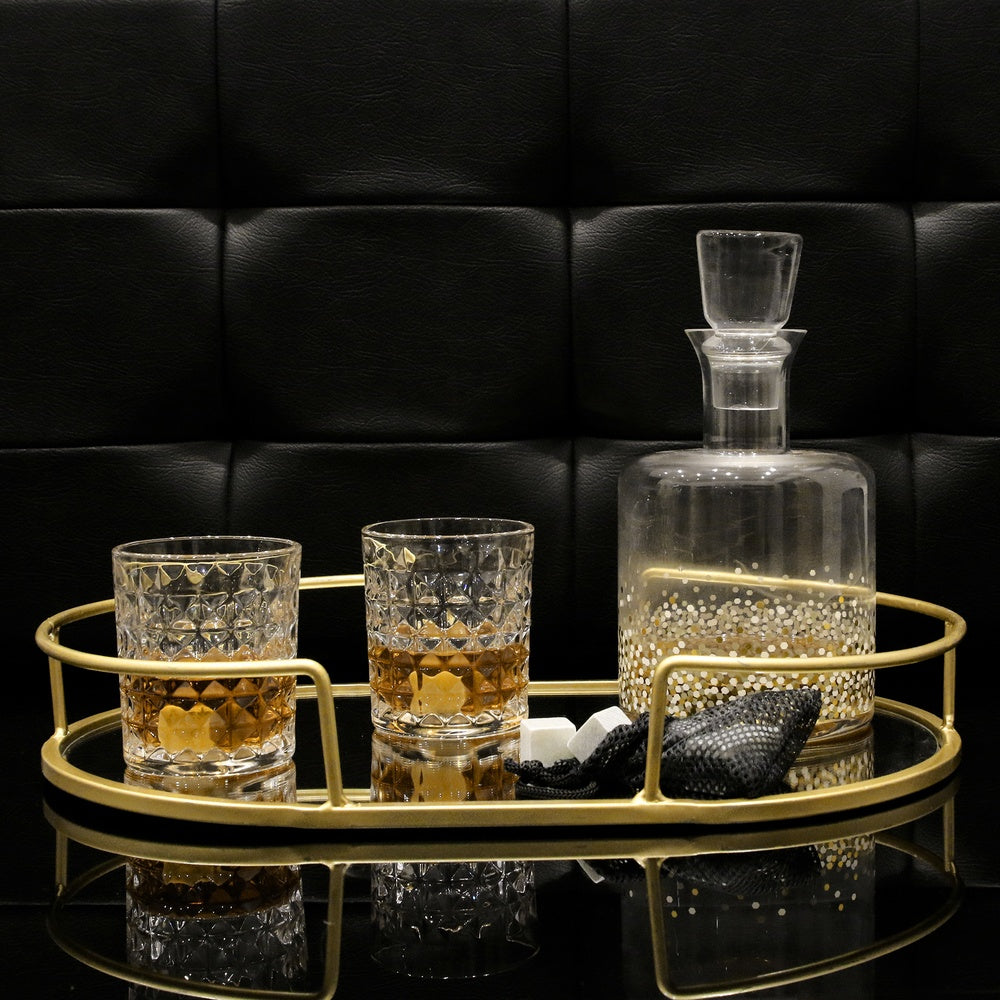 HOME DECO FACTORY Lot de verres à whisky x4