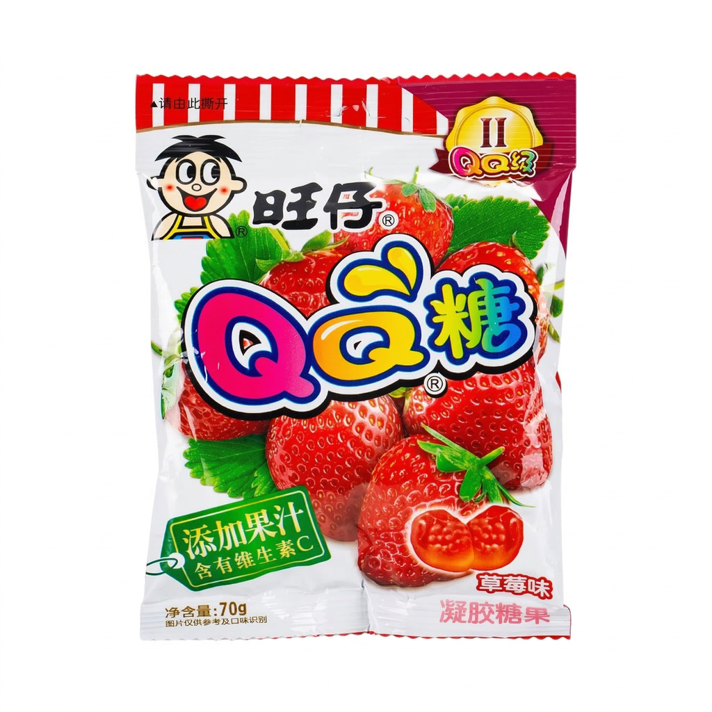 WANT WANT Bonbons gélifiés QQ saveur fraise - 70 g
