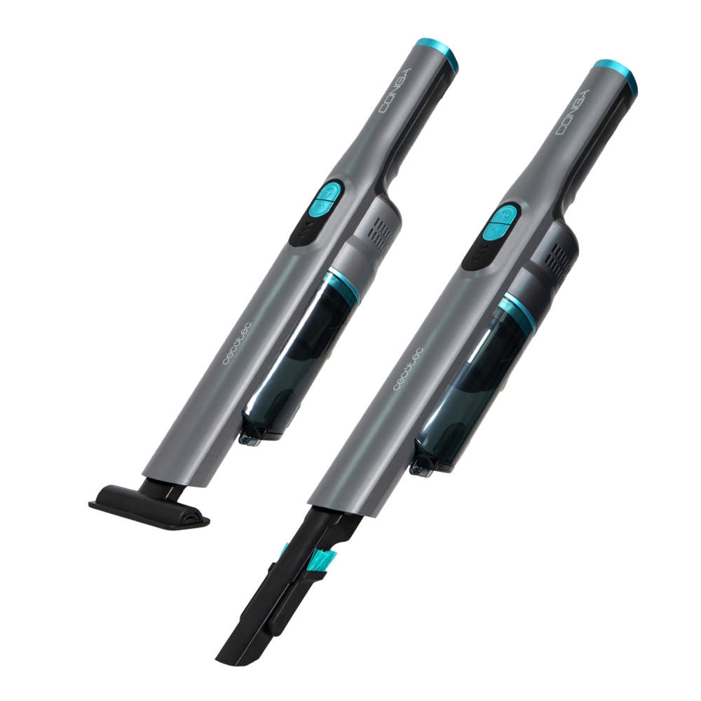 Cecotec Conga Rockstar Micro+ Turbo Handheld Vacuum Cleaner - 210W Digital Brushless Motor, 20kPa Suction, 40 Min Runtime, Cordless Hand Vac with Motorized Mattress & Upholstery Nozzle for Home & Car