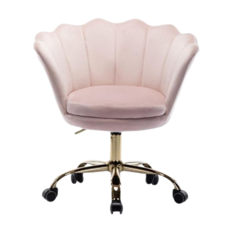 CHAIRUS Ya-Home Chaise de bureau pivotante avec hauteur réglable et roulettes - Rose clair