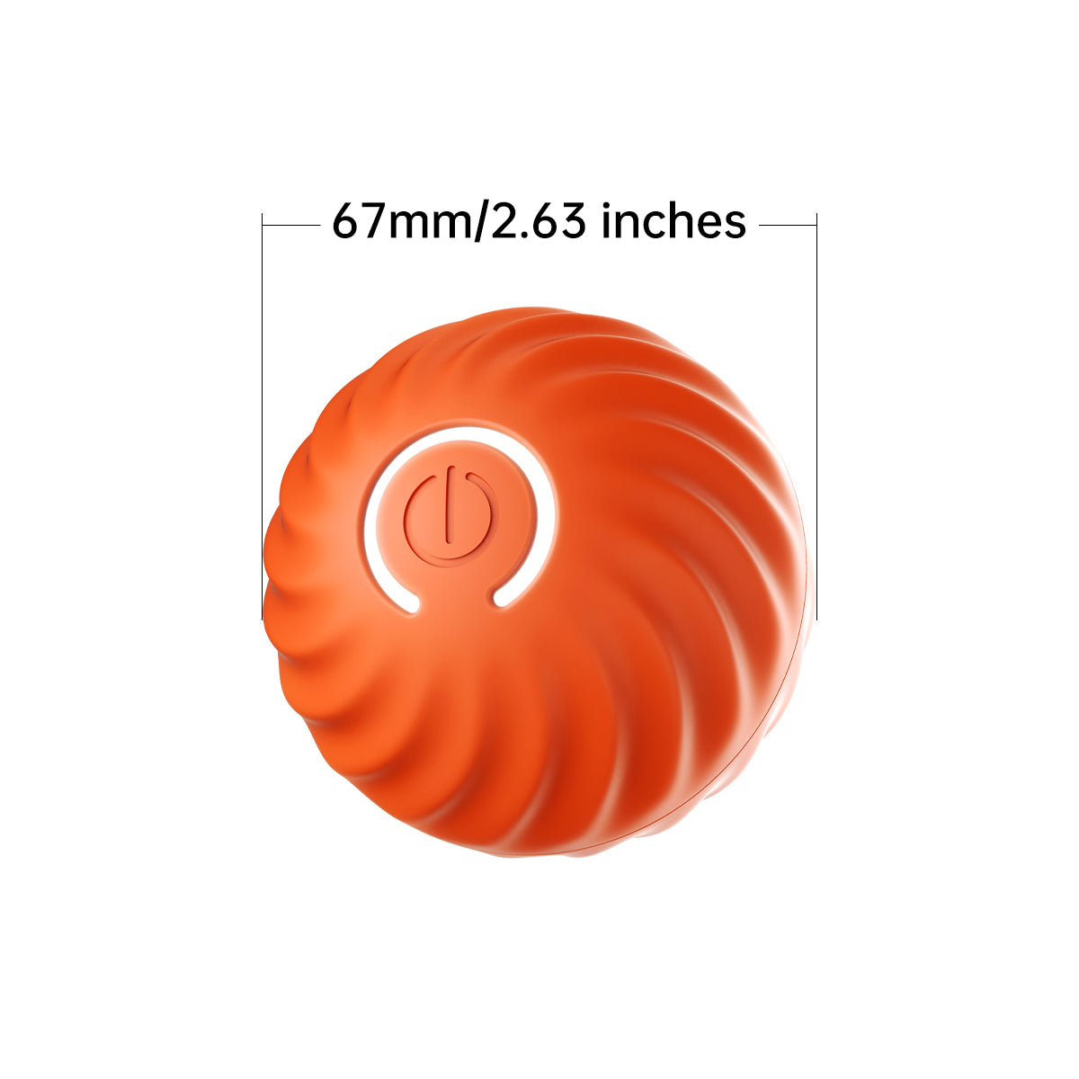 PETGRAVITY Balle rebondissante intelligente pour chien de taille moyenne - Orange