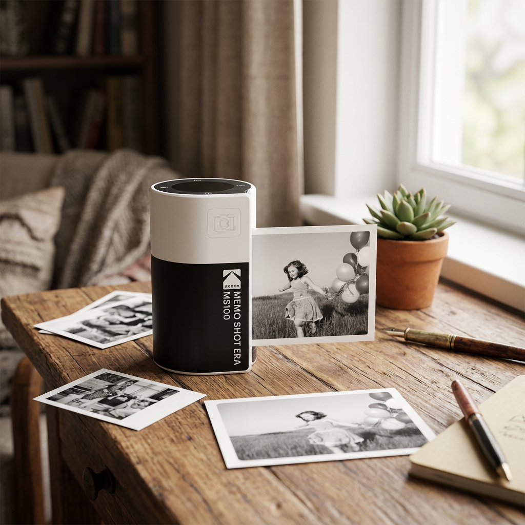 Kodak ERA MS100 Appareil Photo Instantané - Blanc/Noir