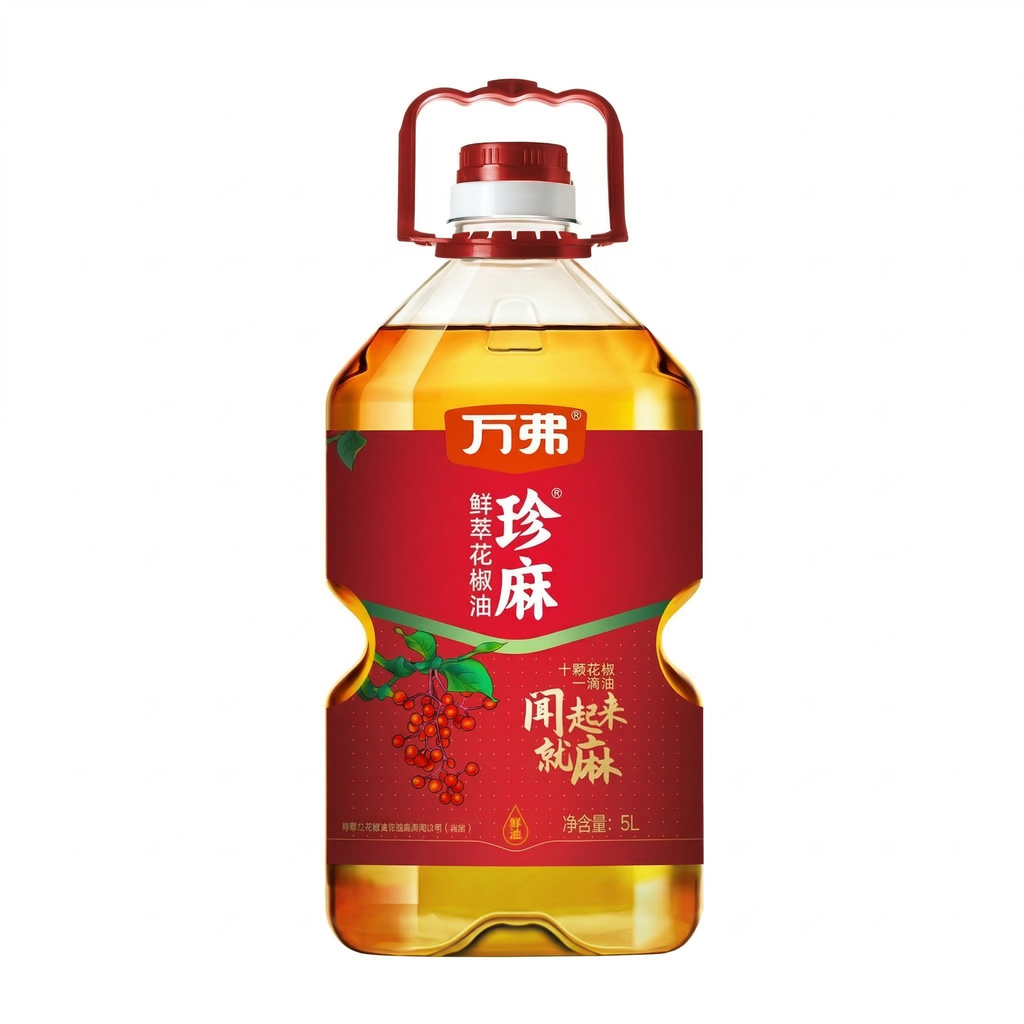 Wanfu Huile de poivre du Sichuan de qualité supérieure fraîchement extraite 5 L