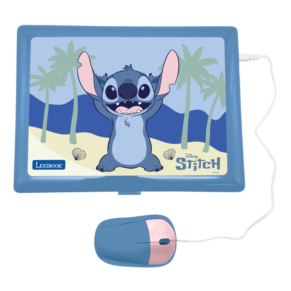 Lexibook Ordinateur éducatif bilingue avec 164 activités au design Stitch (EN/FR)