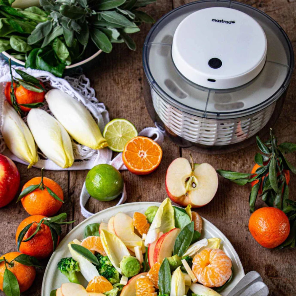 BELISSAM Essoreuse à salade électrique avec recharge USB-C 24 cm - 6 L