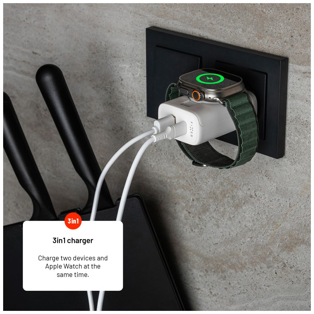 FIXED Chargeur mural de voyage 33W Blanc