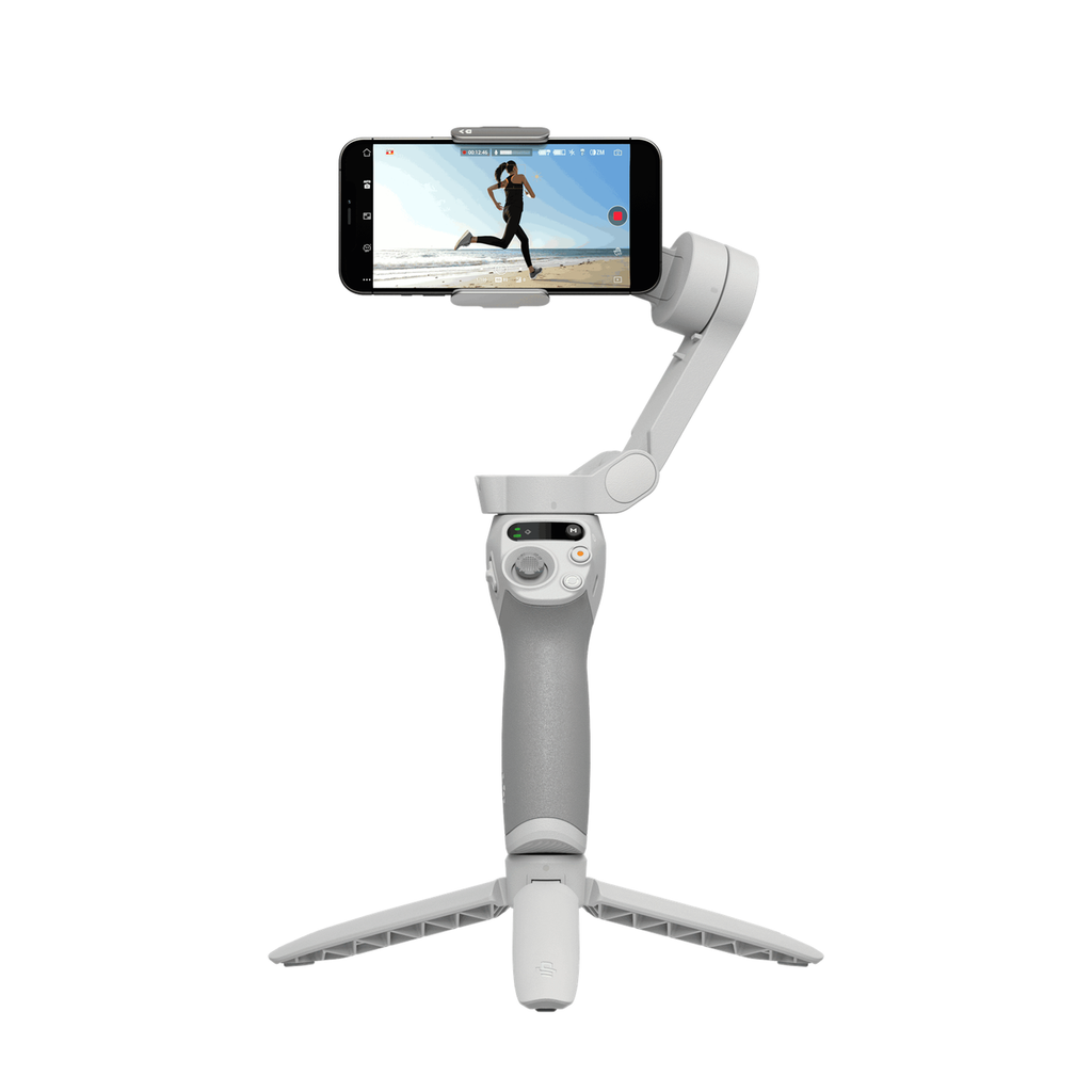 DJI Osmo Mobile SE Stabilisateur intelligent 3 axes pour smartphone, portable et pliable avec ShotGuides et ActiveTrack 5.0, stabilisateur pour vlog pour Android/iPhone, YouTube et TikTok