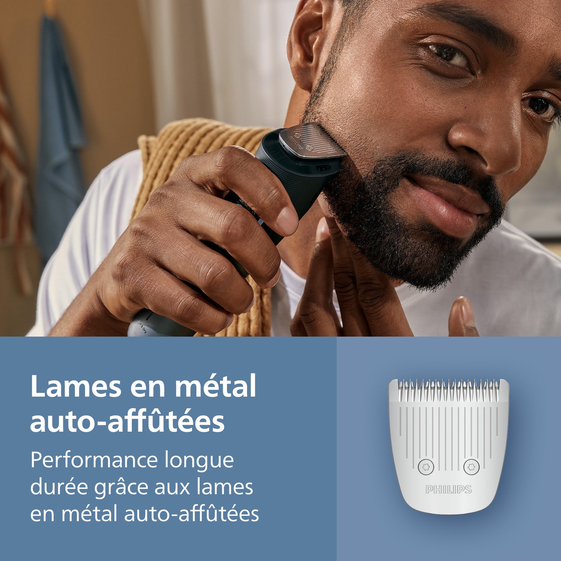 Philips Series 5000 BT5780/15 Tondeuse à barbe avec aspiration intégrée, 40 hauteurs de coupe, lames auto-affûtées, étanche, entretien facile - Noir
