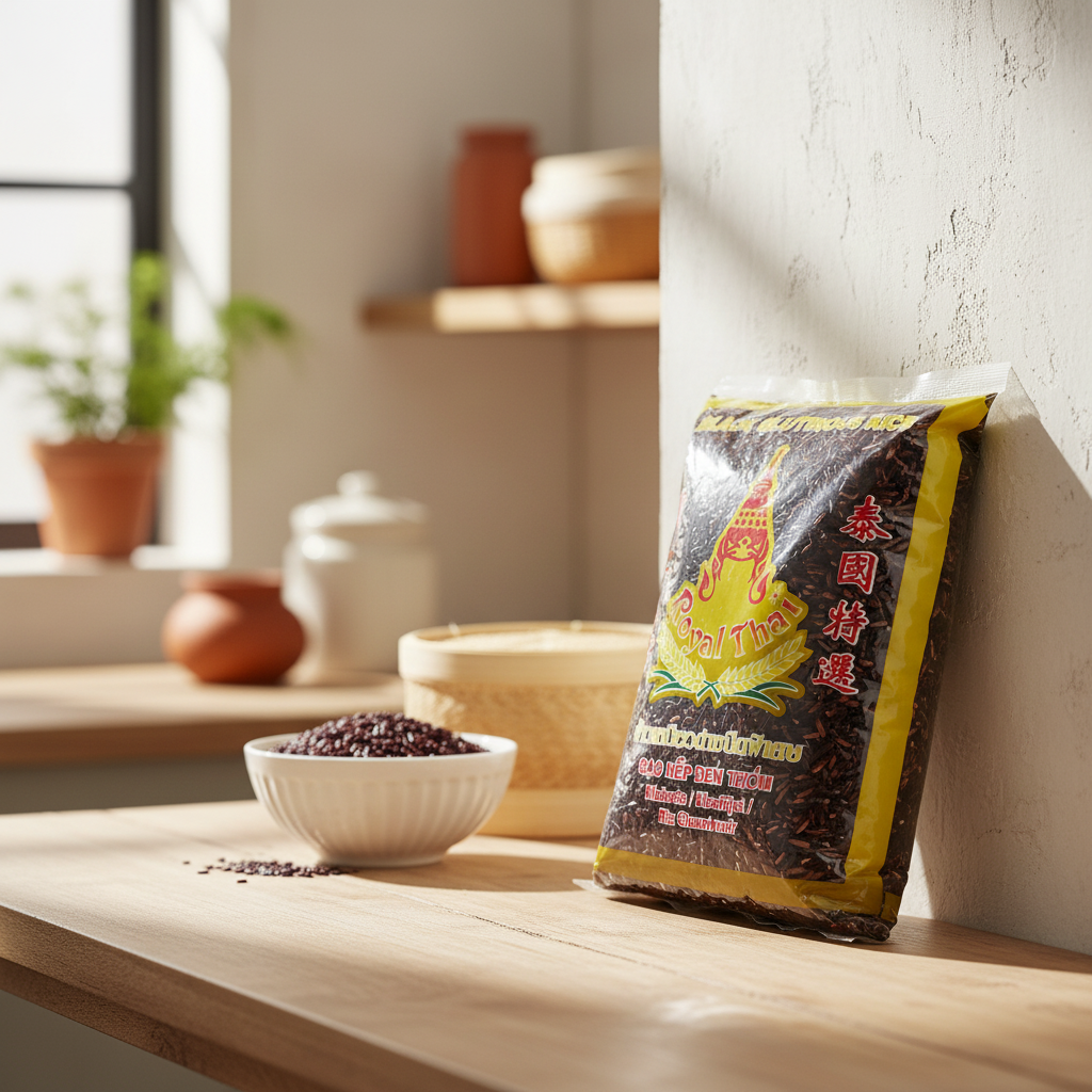 Royal Thai Riz gluant noir - 1 kg
