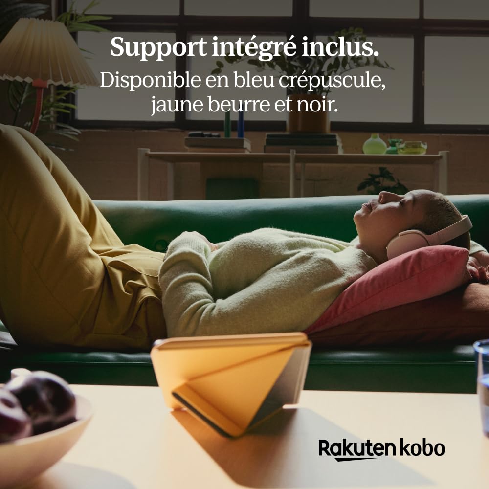 Kobo SleepCover Étui pour Kobo Libra Colour - Jaune beurre