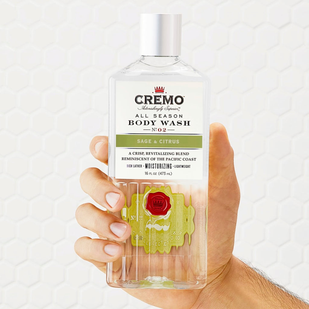 CREMO Sauge et Agrumes - Gel Douche - Hydratant & Revitalisant - 473 ml