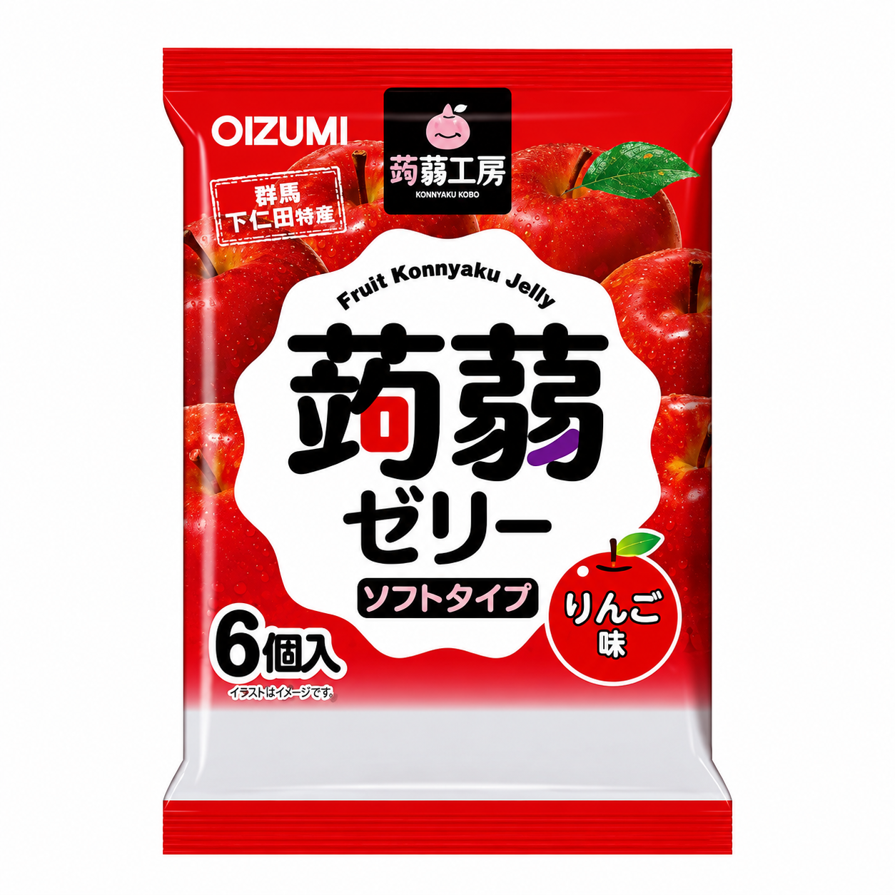 Shimonita Konjac Kobo, Gelée saveur pomme 106 g