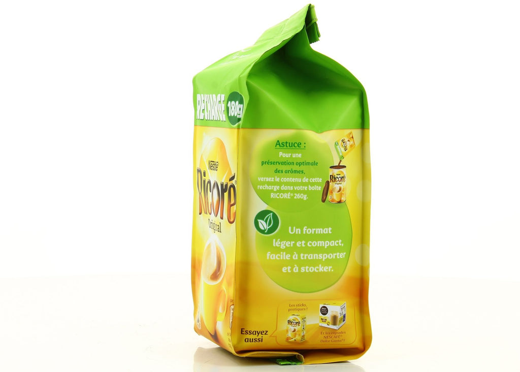 Nestlé Ricore Original Pack Éco Mélange de Café Instantané et de Chicorée, 180 g