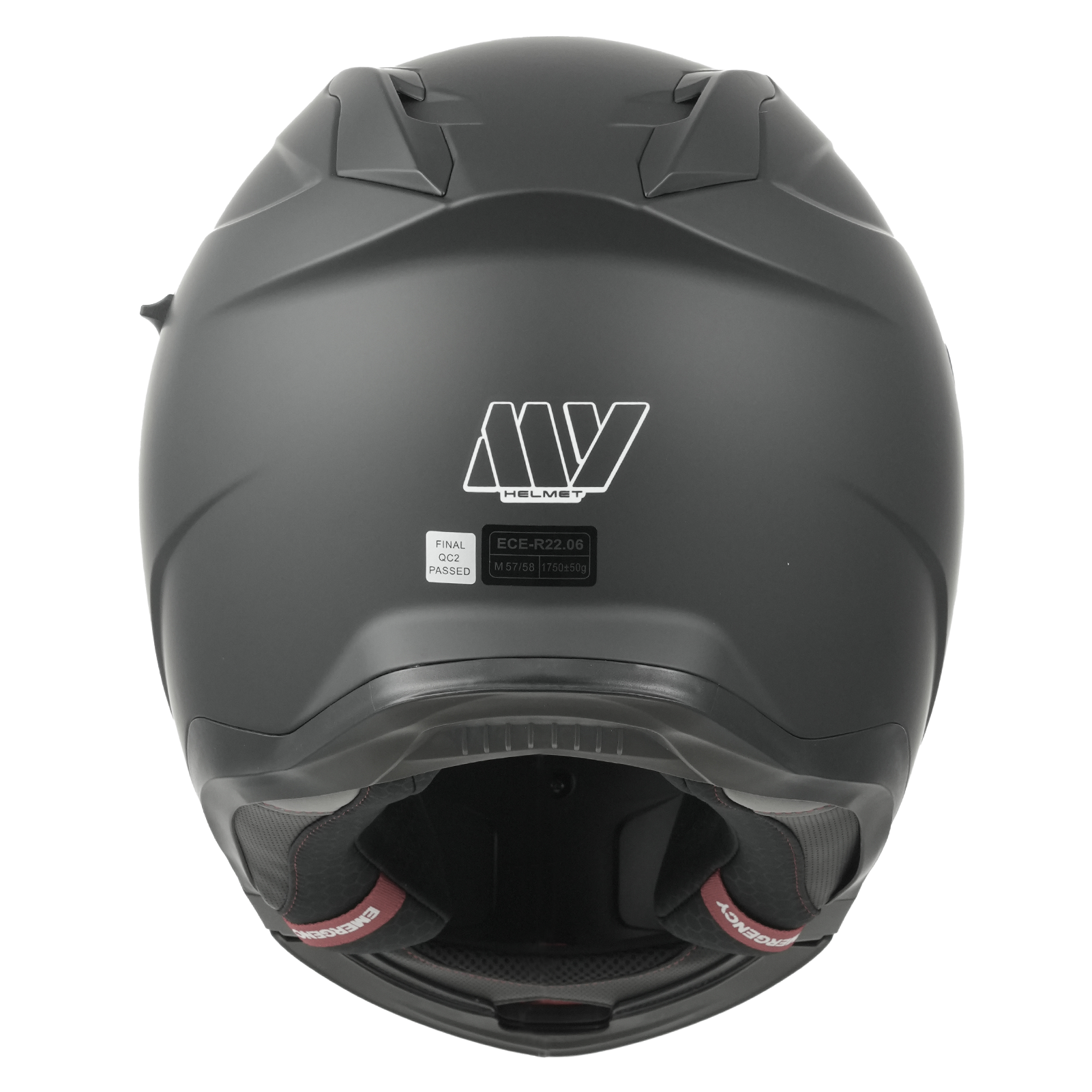 MY Casque de moto modulable intégral 935 Homologué ECE 22.06 à double visière Noir mat XXL