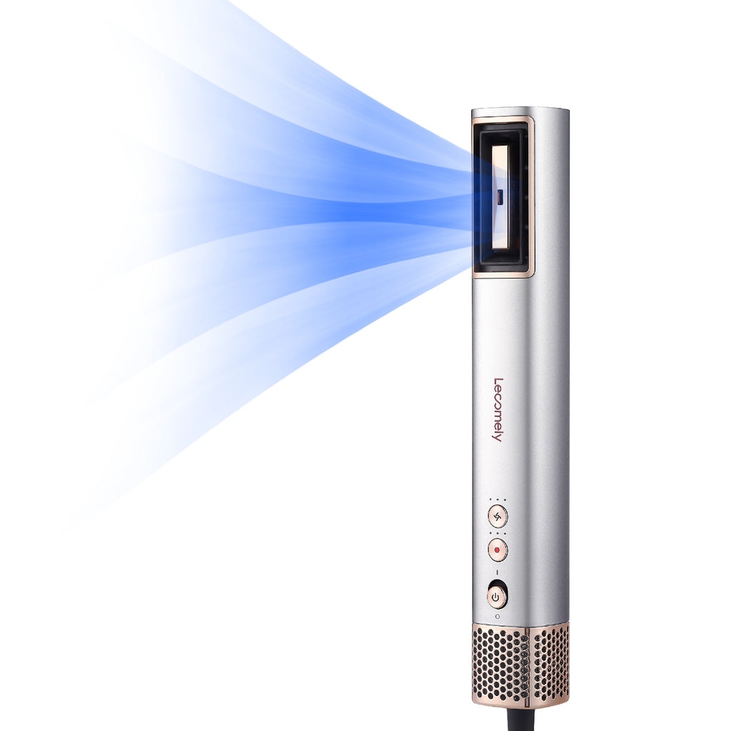 Lecomely Sèche-cheveux haute vitesse hydro-ionique, soin capillaire renforcé pendant séchage rapide, tout-en-un pour coiffage qualité salon, compact et adapté aux voyages