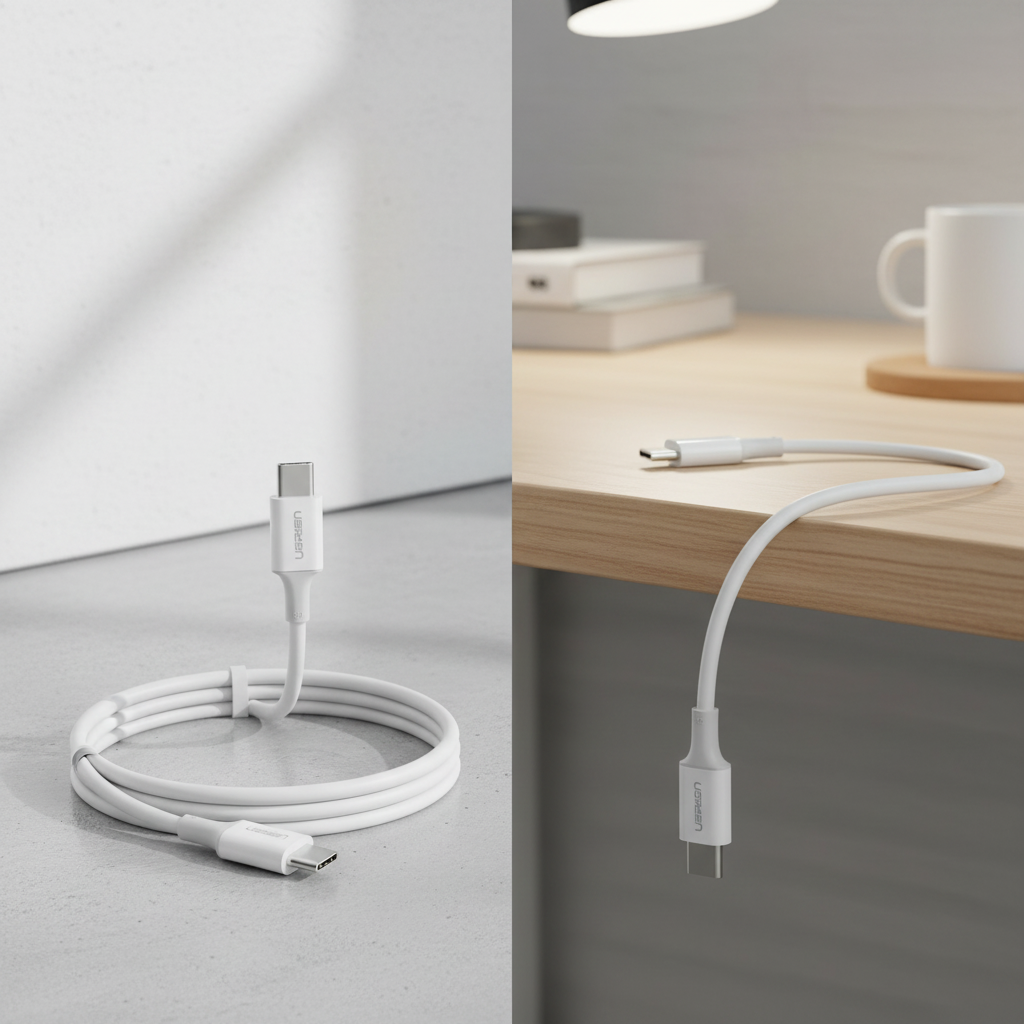 UGREEN câble de charge rapide USB2.0 Type-C double mâle 5A 1m