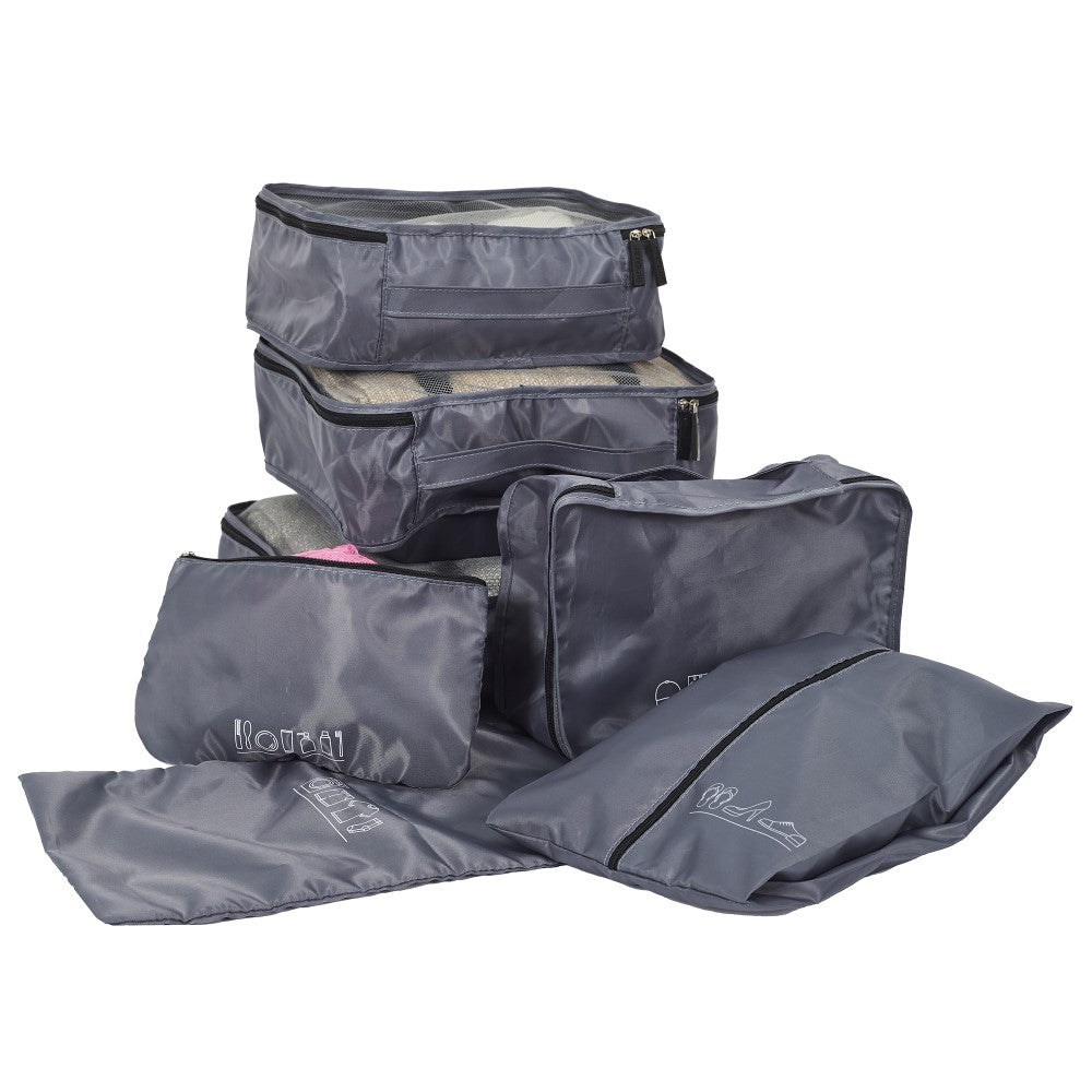 JET LAG Set de 7 cubes de rangement pour valise