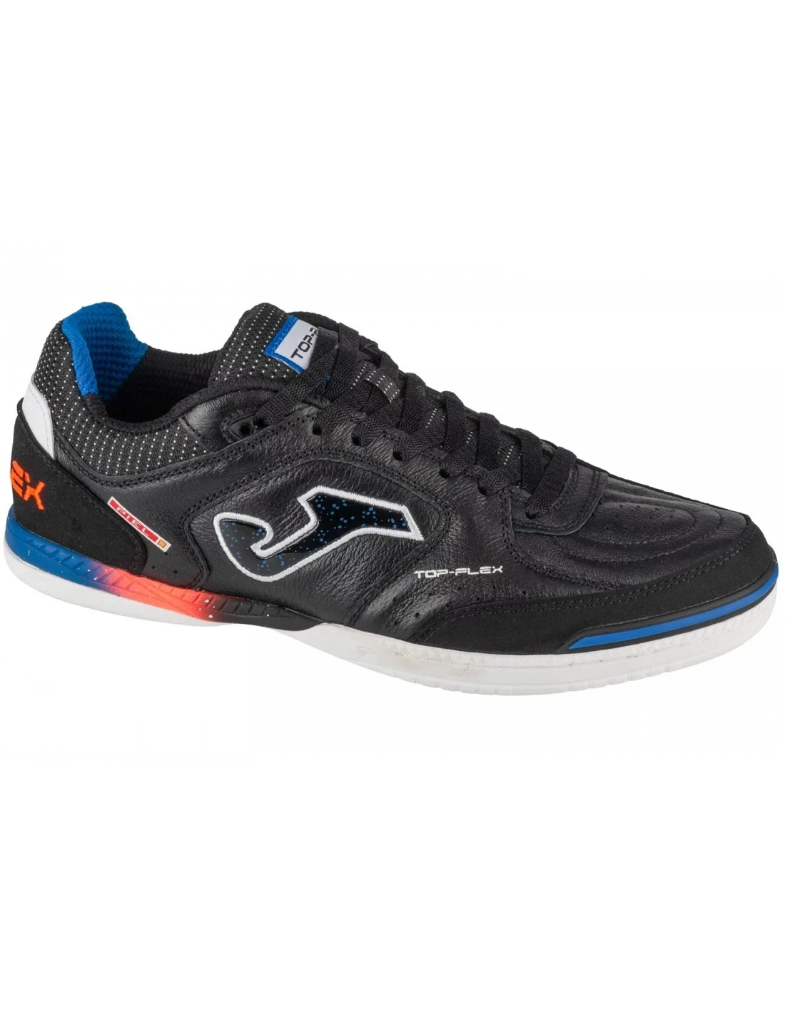 JOMA Chaussures de futsal Top Flex intérieures Noir/Bleu 44