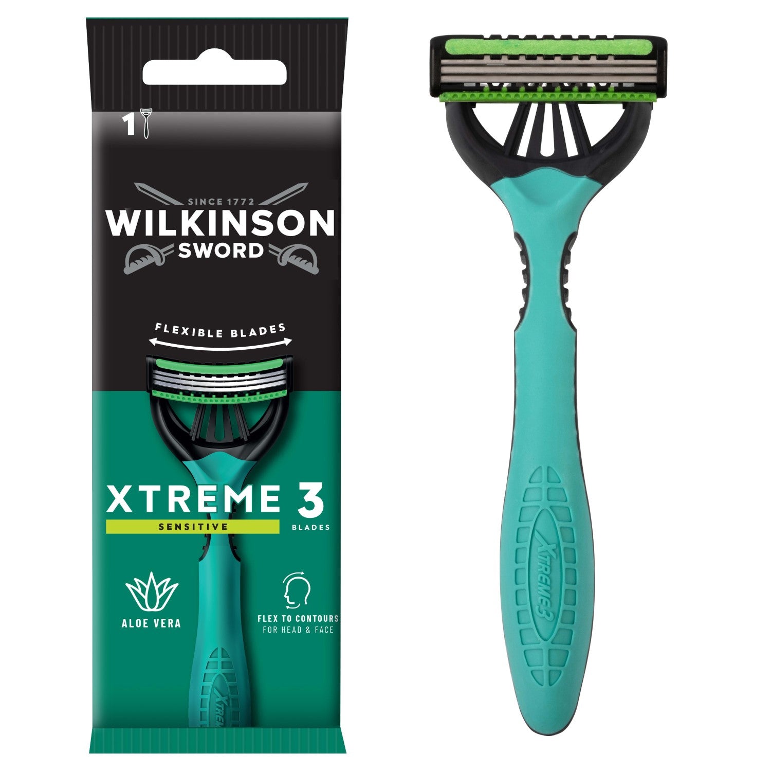 WILKINSON SWORD Xtreme 3 Sensitive - Rasoir Jetable - 1 Unité