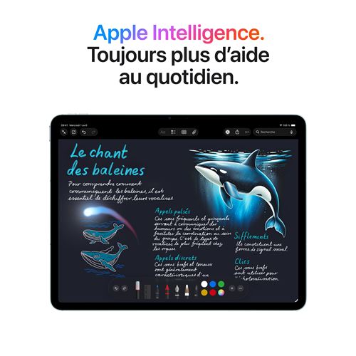 Apple iPad Air 13" puce M4, Wi-Fi, 128 Go - Bleu