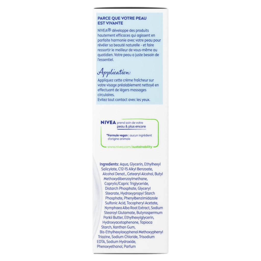 NIVEA Essentiels Soin Jour 24H Hydratant FPS15 Peaux Sèches 50 ml