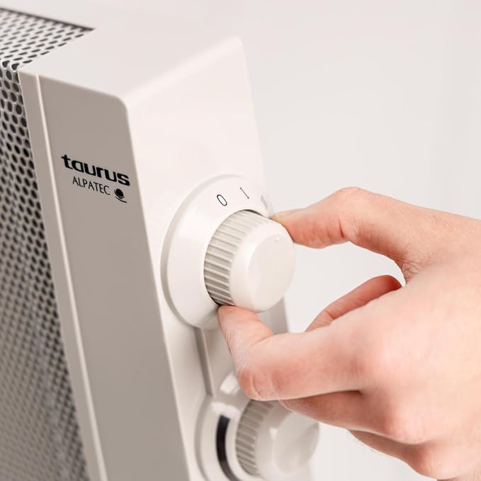 TAURUS Alpatec PRMB2400 Radiateur rayonnant électrique, 2400 W, blanc
