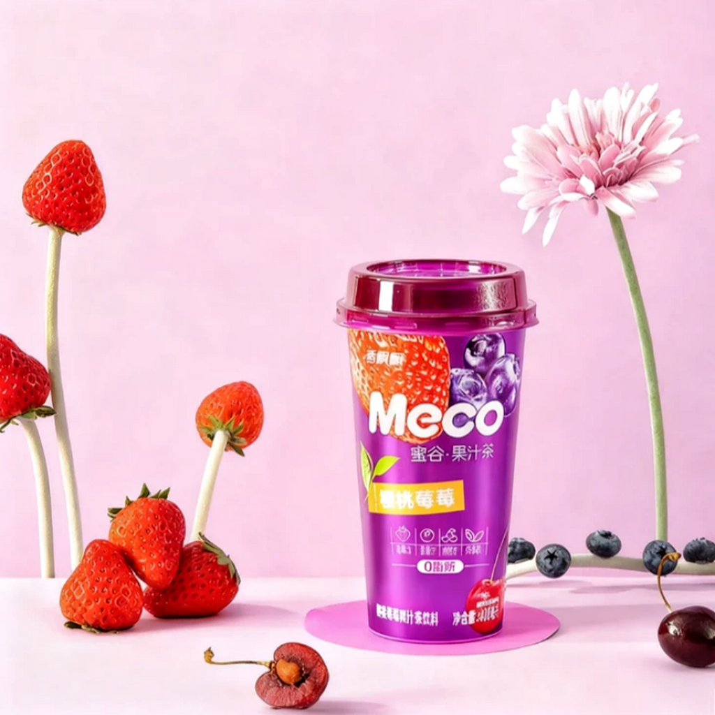 SENPURE Meco Thé aux fruits saveur cerise et fruits des bois - 400 ml