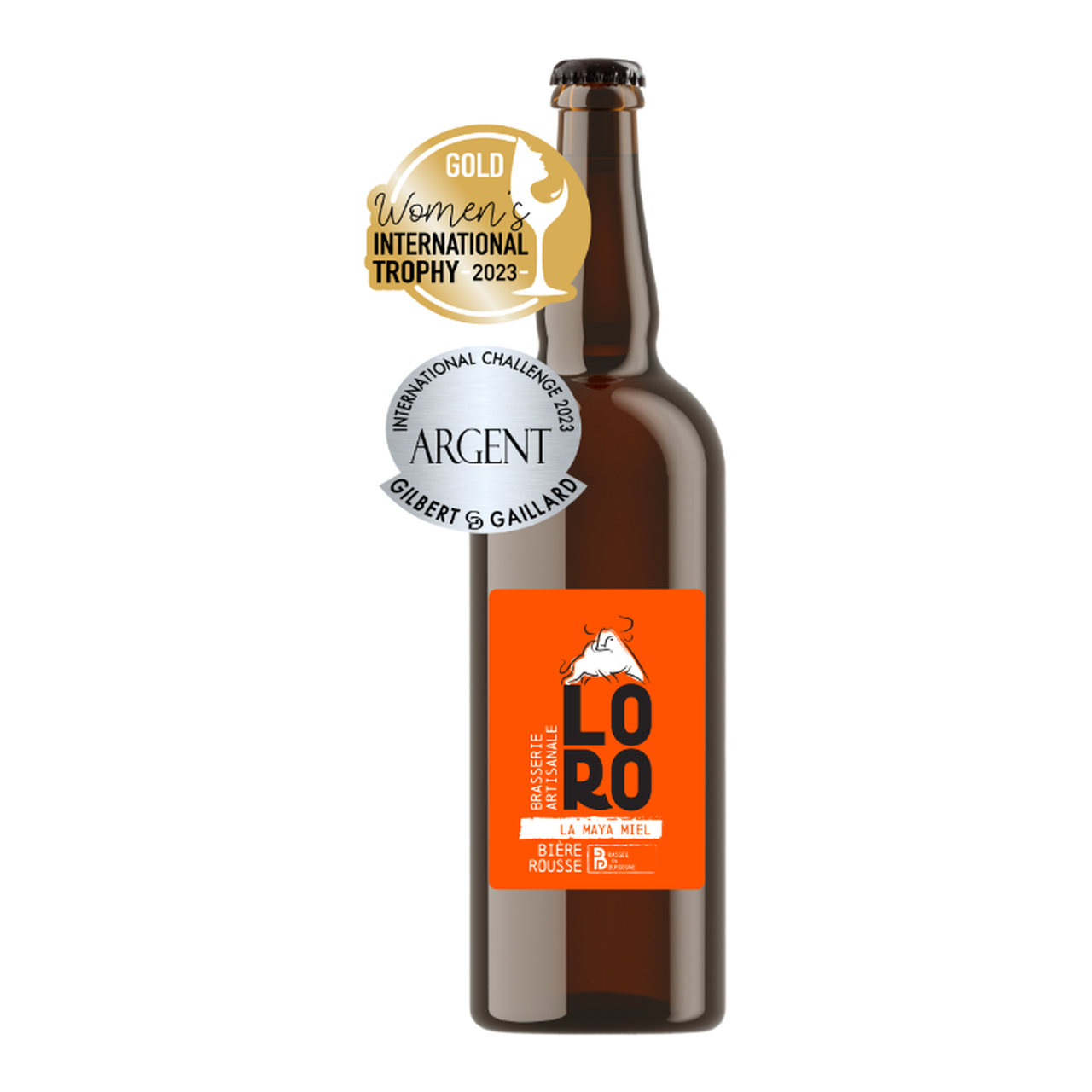 LORO Maya Bière artisanale rousse au miel - 75 cl