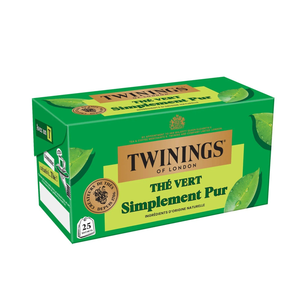 Twinings thé vert pur - 25 sachets 37 g