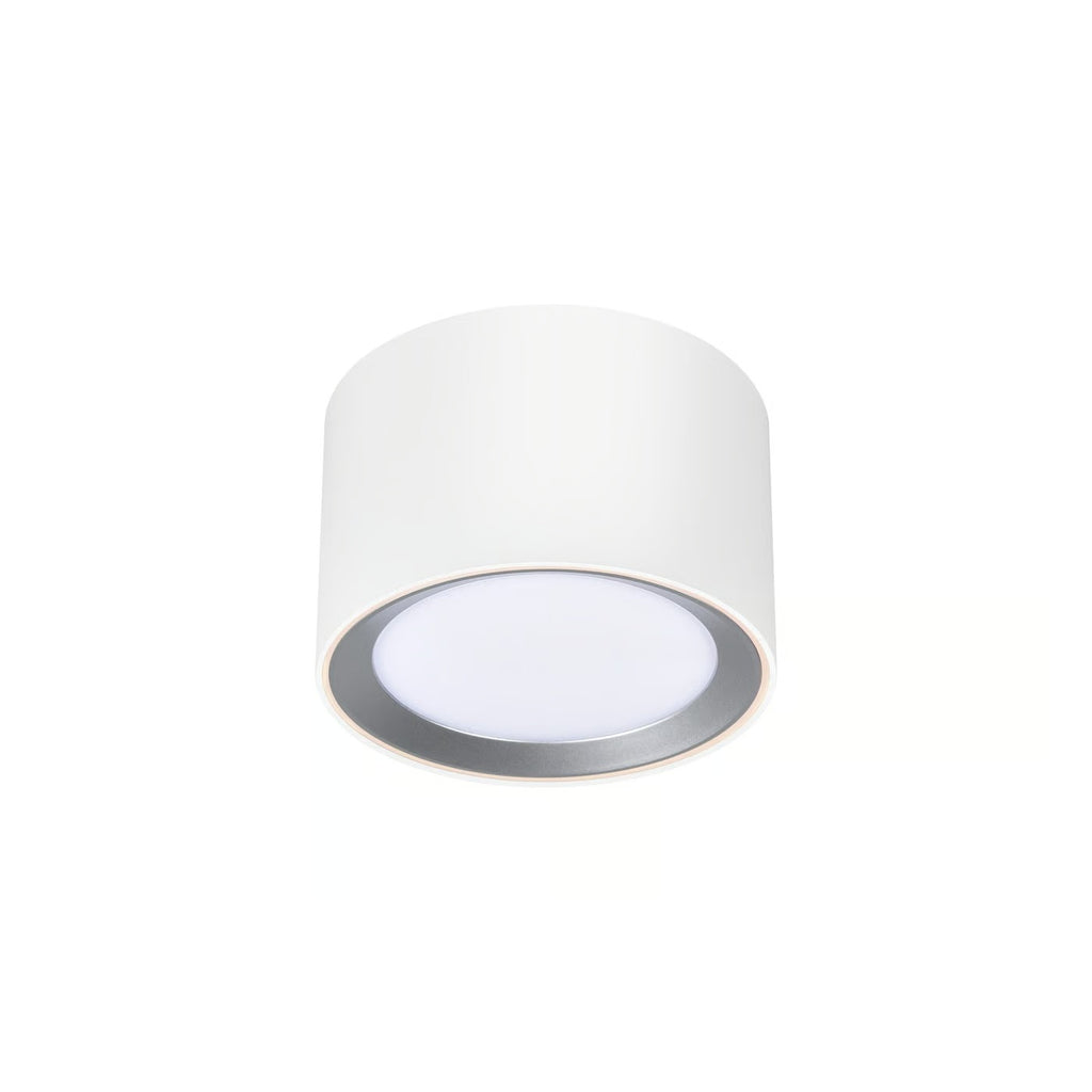 Plafonnier LANDON SMART court - variation de température de 2700-6500k LED intégrée métal blanc IP44 Salle de bain - Nordlux, Intérieur