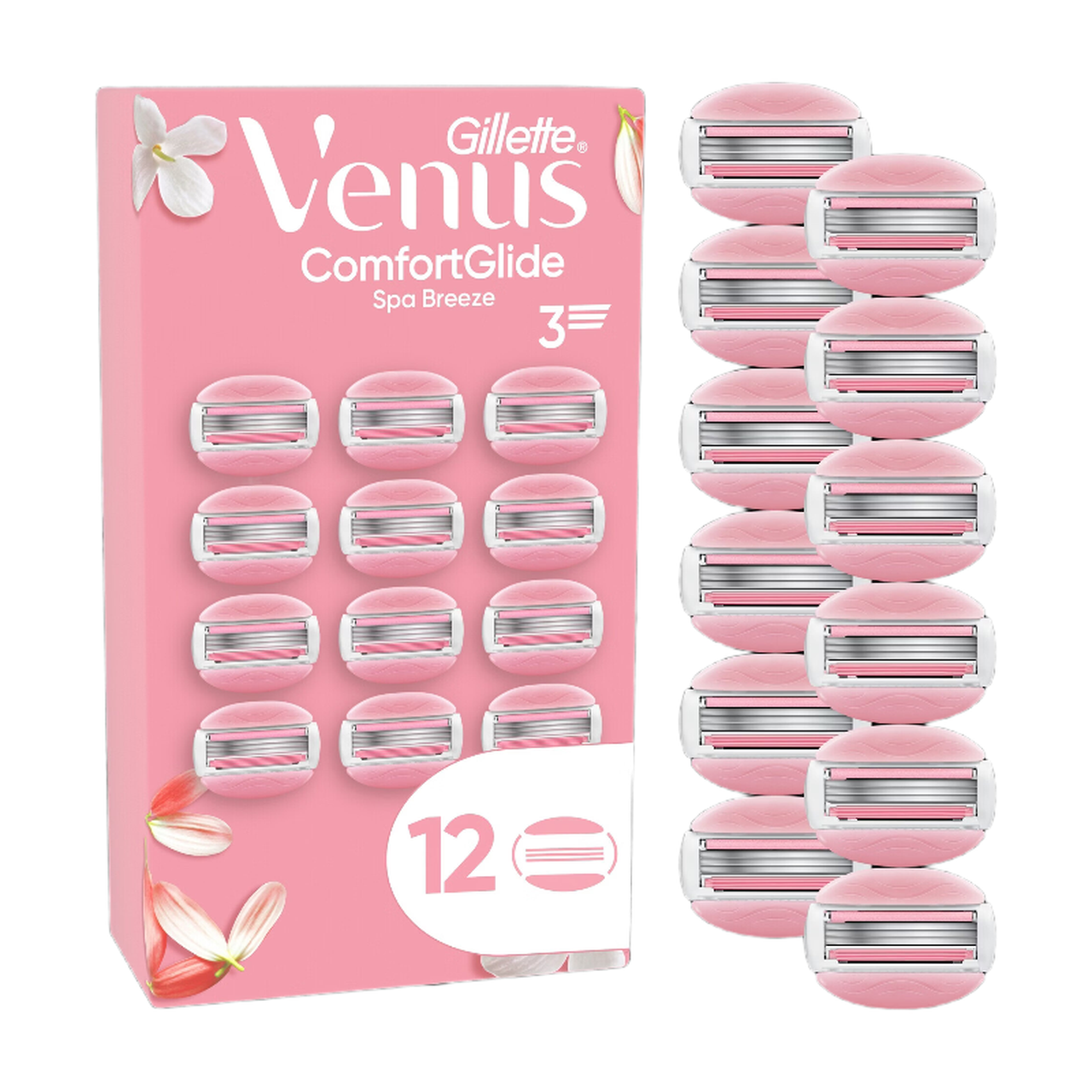 GILLETTE Venus ComfortGlide Spa Breeze - Recharges de lames de rasoir - 12 pièces