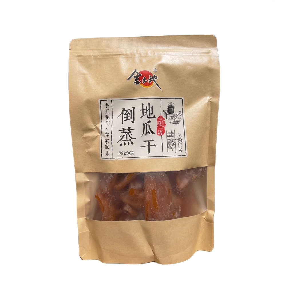 Golden Land Patates douces séchées cuites à la vapeur 500 g (contient 10-12 sachets)