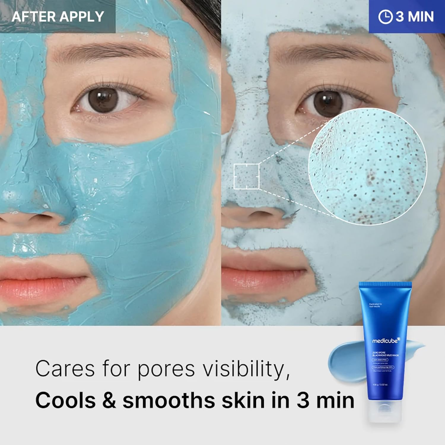 Medicube Masque à l'Argile Points Noirs Zéro Pore 100 g