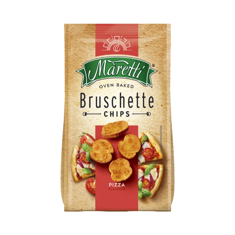 Maretti Chips Bruschette Saveur Pizza, 150 g