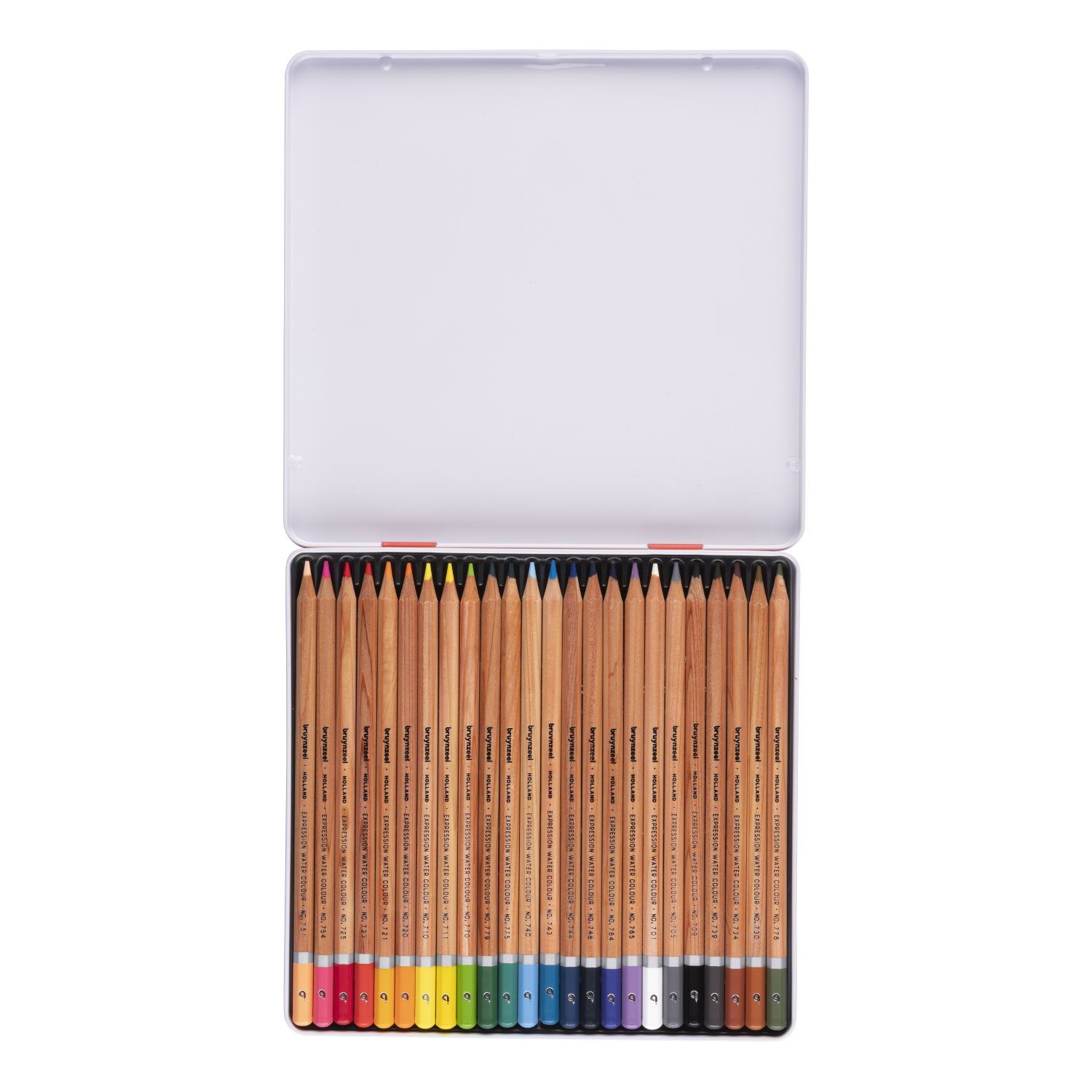 Bruynzeel Expression crayons d'aquarelle, boîte métallique de 24
