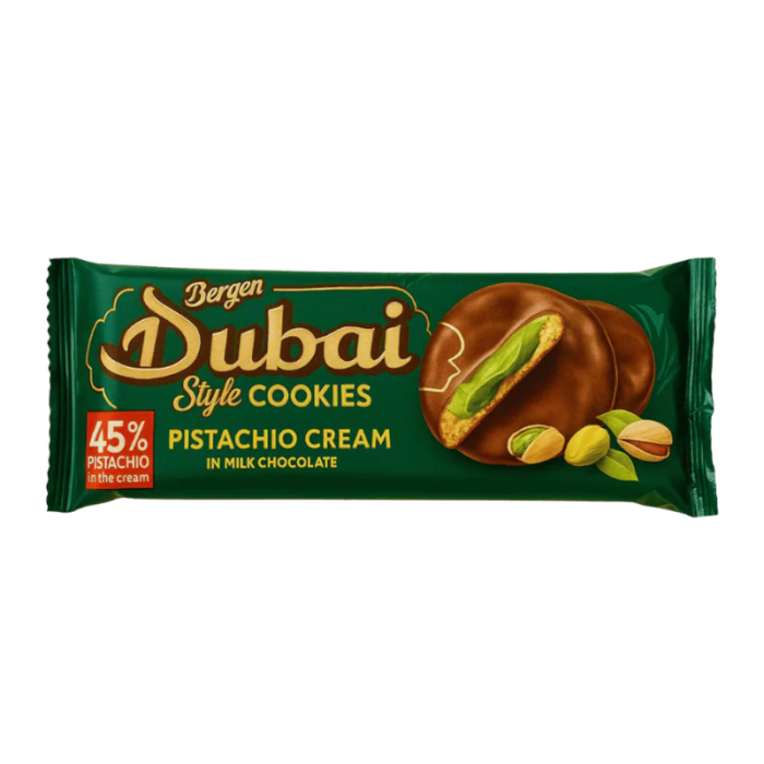 BERGEN Dubai Style Cookies Pistachio 96g