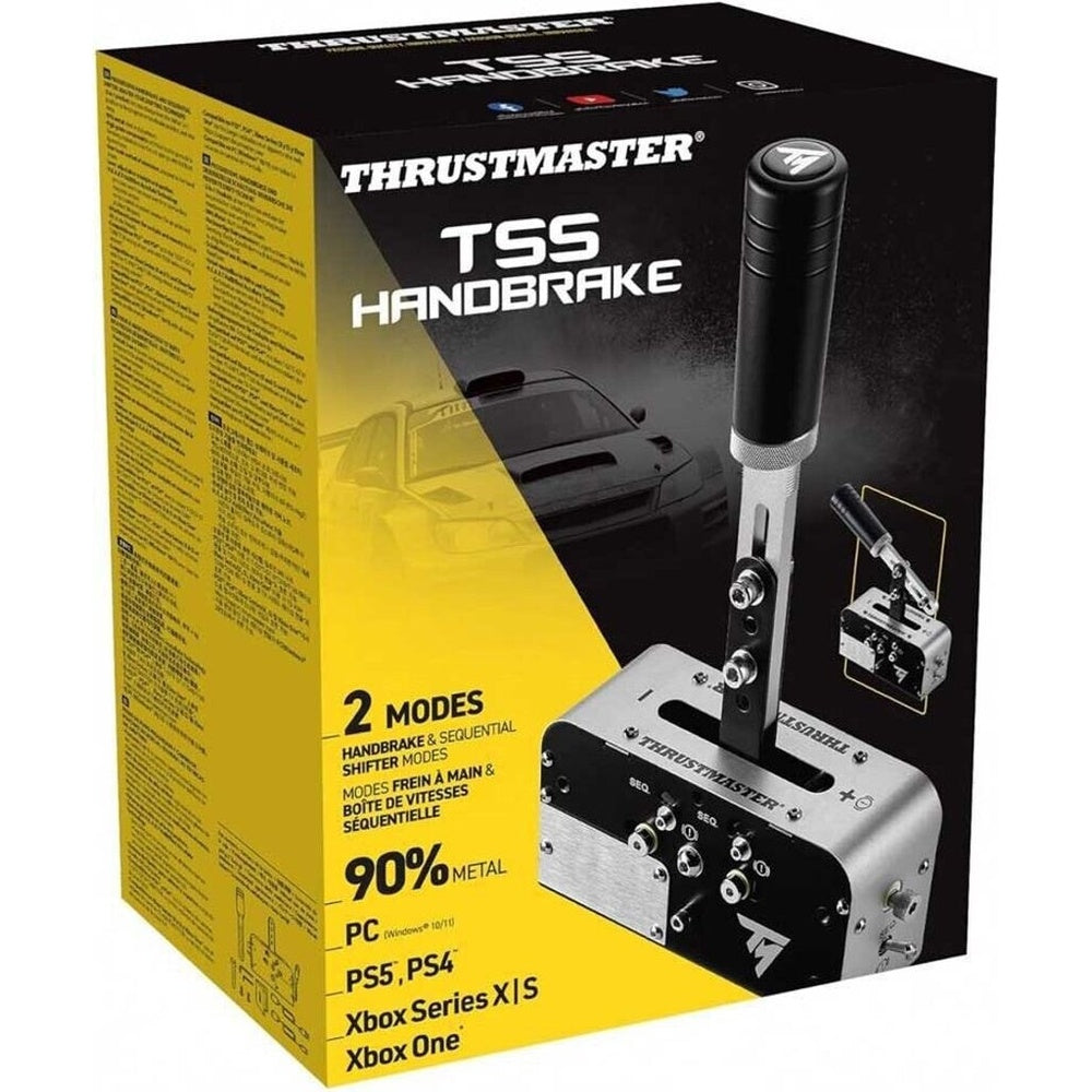 Thrustmaster TSS Handbrake Sparco Mod - Frein à main 2 en 1 & Sélecteur séquentiel, Technologie H.E.A.R.T., Compatible PC/PS/Xbox, Vente au détail