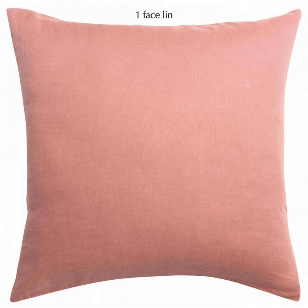 Vivaraise Linco Taie d’oreiller Rose poudré 65 x 65