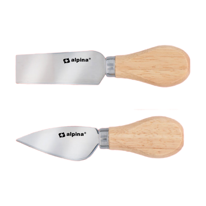 Alpina Lot de 2 couteaux à fromage